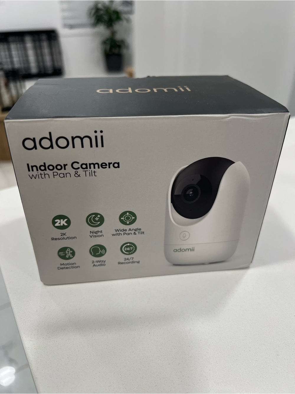 adomii Indoor Pan & Tilt Camera - White